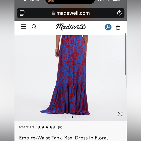 Empire-Waist Tank Maxi Dress in Floral - Picture 5 of 12